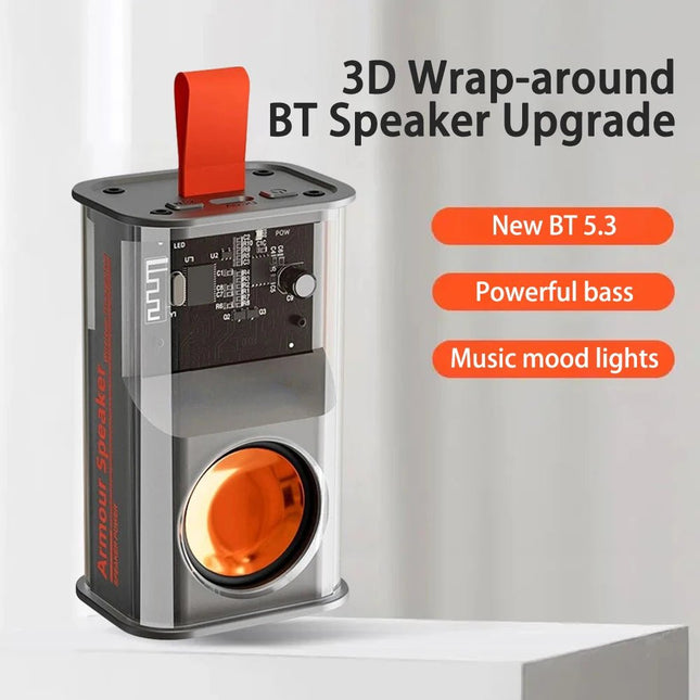 Wireless Bluetooth Speakers Portable Subwoofer Stereo Speaker Type-C Surround Audio Player Loudspeaker Bluetooth V5.3