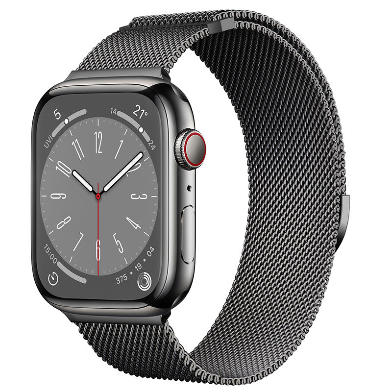 Bracelete Milanesa Magnética para Apple Watch — Aço Inox | 10 Cores | 38 a 49mm
