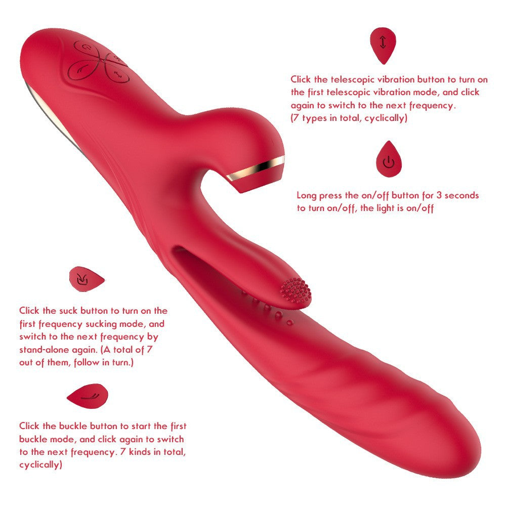 Vibrador Feminino com Sucção, Língua e Aquecimento Inteligente | Adultos (+18)