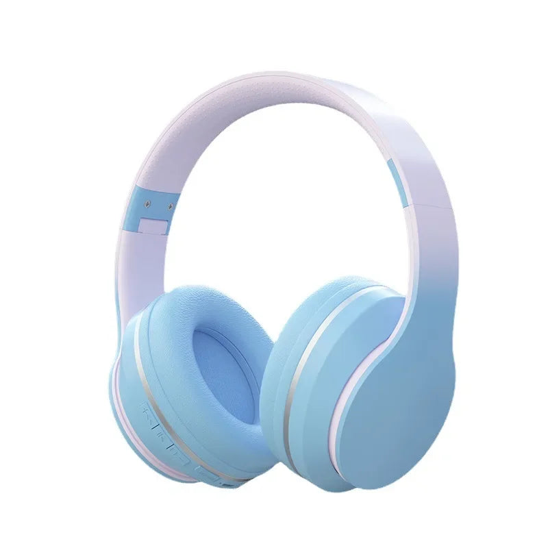 DR56 Wireless Bluetooth Headset for Children's Online Classes and Gaming, New Gradient E-sports Headset.