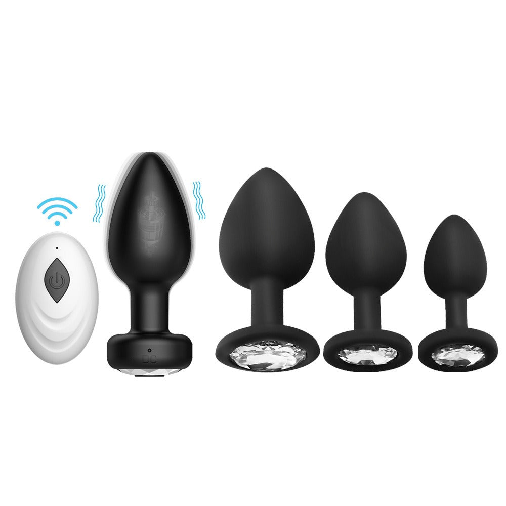Plug Anal Vibratório Recarregável 10 Modos — Individual ou Kit 3 peças | Adultos (+18)