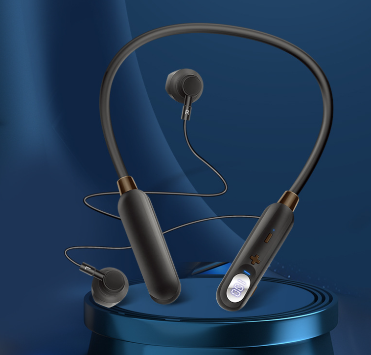 AKZ-R18 wireless Bluetooth sports running earphones, dual-ear neckband earbuds