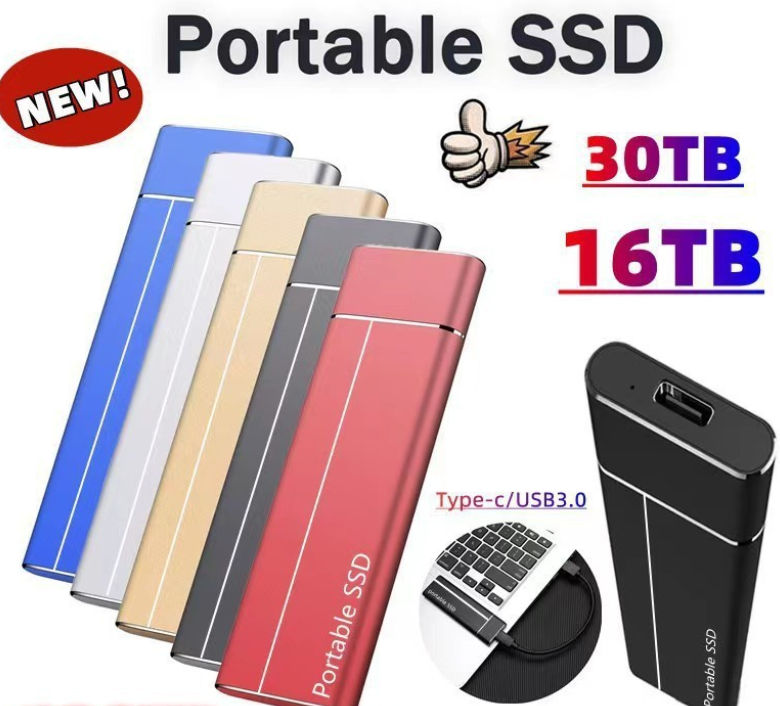 Portable USB External SSD – 500GB to 128TB, Fast Transfer