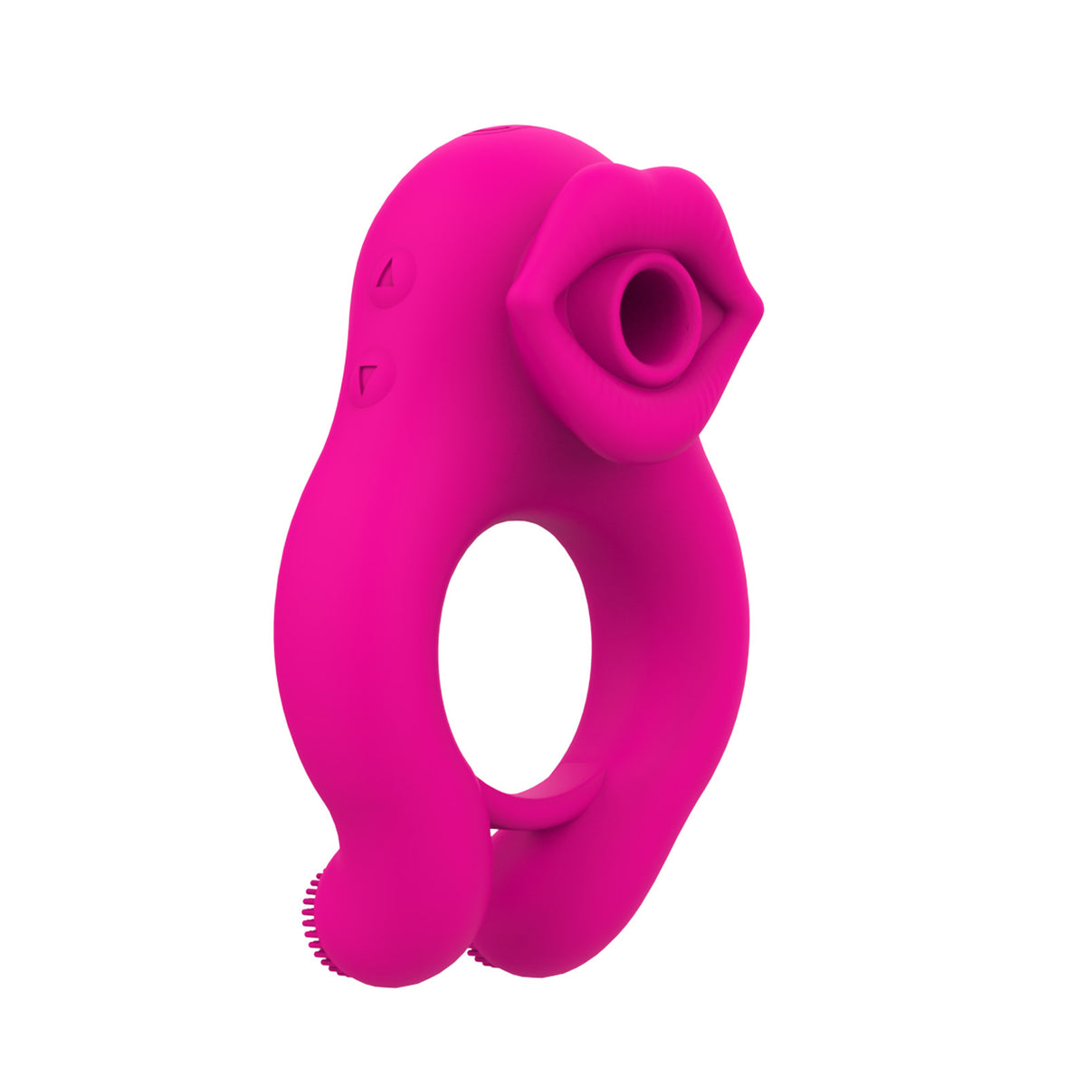 Anel de Bloqueio com Sucção e Vibração de Mamilos — ABS + Silicone | Casais (+18)