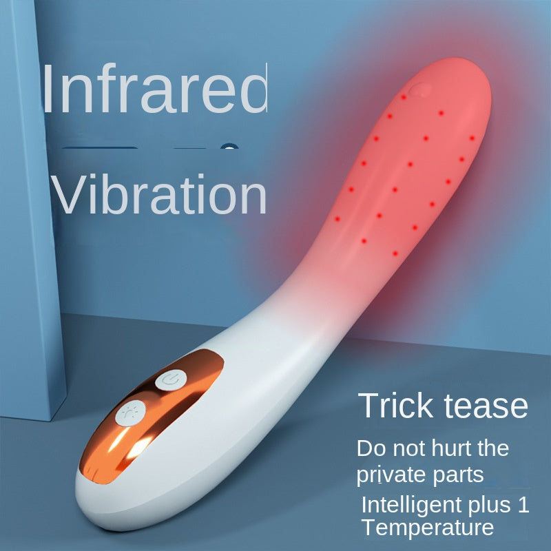 Vibrador com Terapia de Infravermelhos e Calor — Luz Vermelha | Silicone | Adultas (+18)