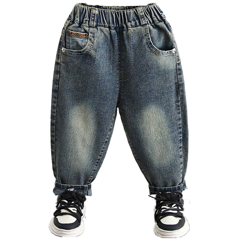 Casual Soft Denim Pants for Boys Spring Autumn Style