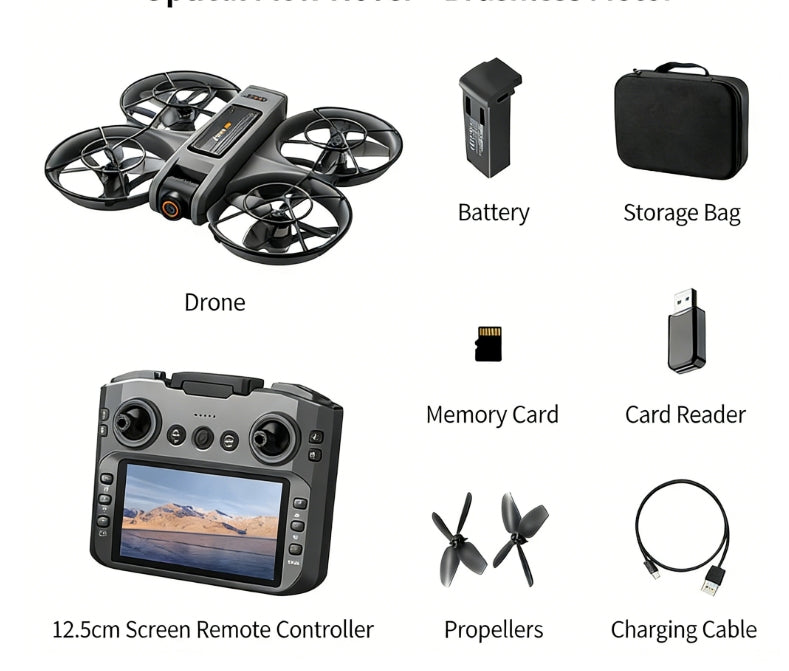 Drone RC S156 com Câmara HD e Ecrã FPV – Motor Brushless e Posicionamento Ótico