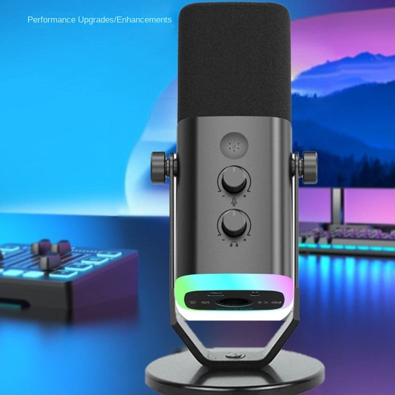 Condenser Microphone for Computer Live Streaming, Karaoke Recording, and Audio Pickup; Universal Capacitor Mic for Mobile Phone, Karaoke Singing, and Gaming