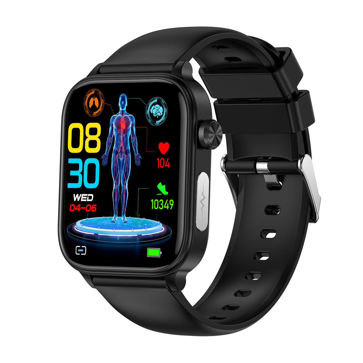 New ET570 smartwatch with ECG electrocardiogram, Bluetooth calling, and micro-physical examination functions for uric acid, blood lipids, and blood glucose.