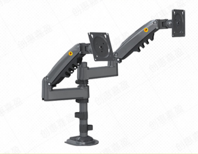 H180 Adjustable Dual Monitor Mount with Swivel Arm