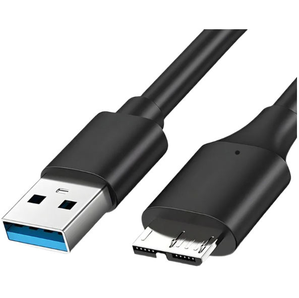 USB 3.0 hard drive data cable, USB 3.0 AM to Micro-B high-speed portable hard drive cable, hard drive enclosure data cable