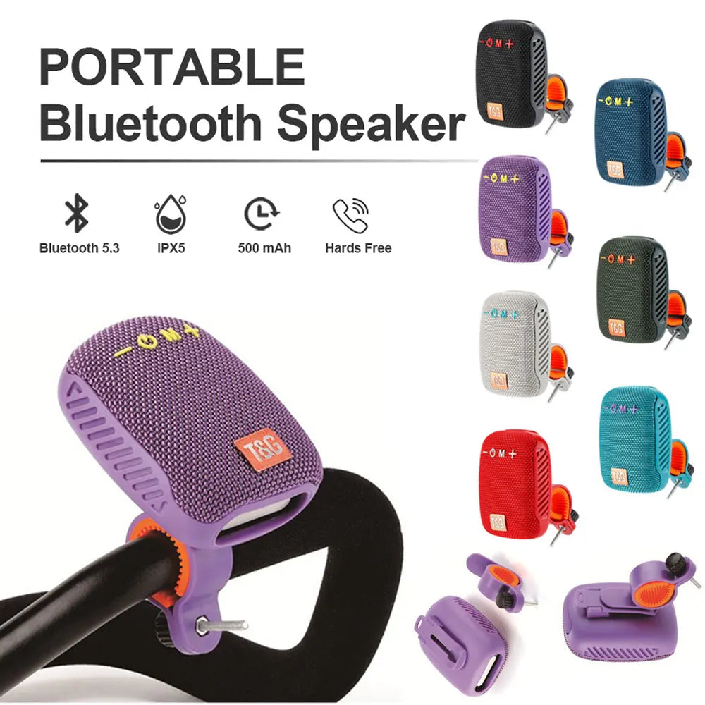 TG392 Outdoor Bluetooth Bicycle Speaker Portable Wireless Speaker Rechargeable Handlebar Speaker Waterproof Bluetooth Speaker