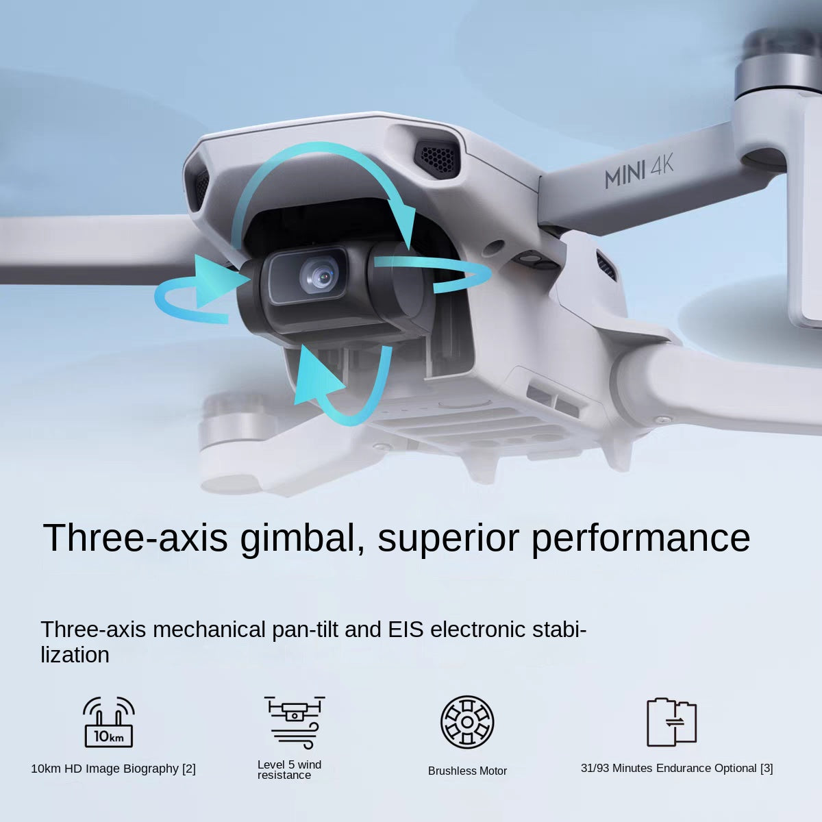 DJI Mini 4K Ultra HD Mini Aerial Drone with Intelligent Flight and Remote Control