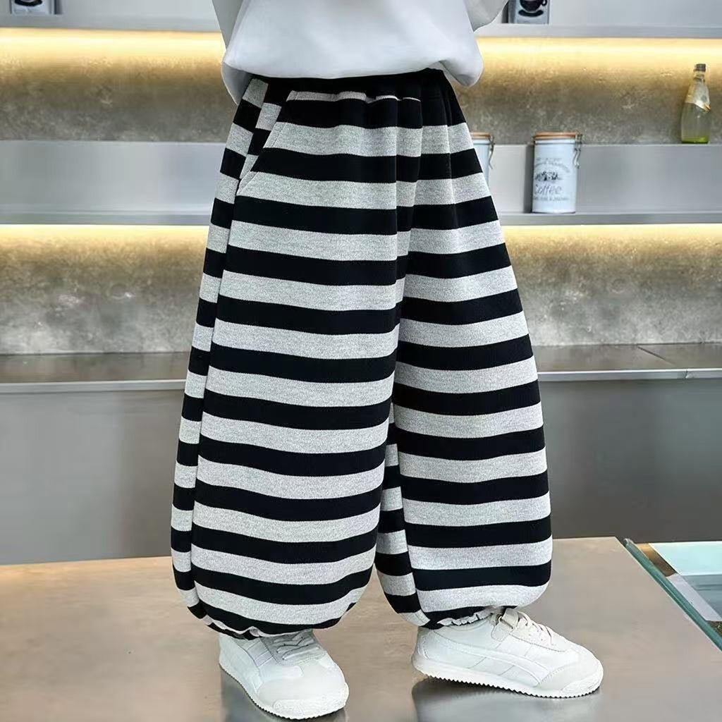 Boys' Casual Striped Sweatpants Jogger Pants