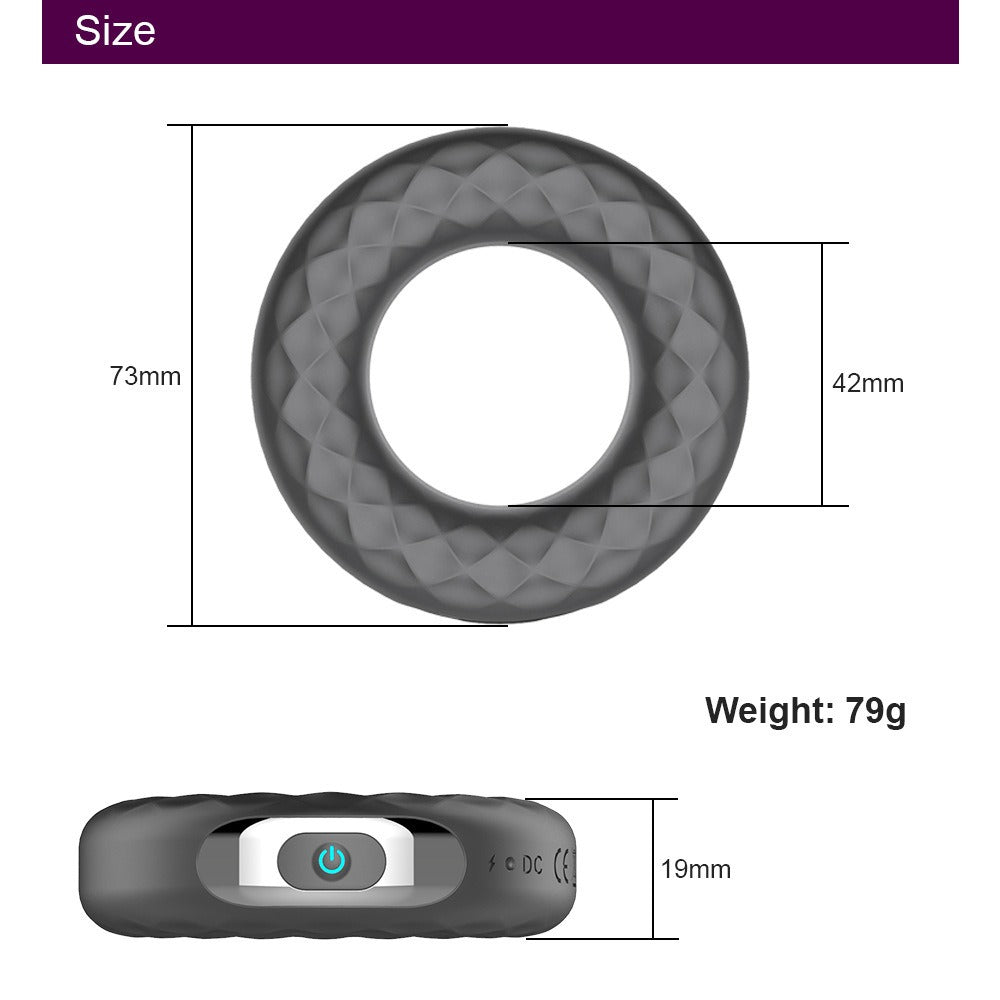 Anel Vibratório Recarregável em Silicone para Casais | Adultos (+18)