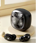 Novos Auriculares Bluetooth Sem Fios Q38 TWS True Wireless In-Ear Estéreo com Ecrã Digital, Longa Duração de Bateria e Cancelamento de Ruído