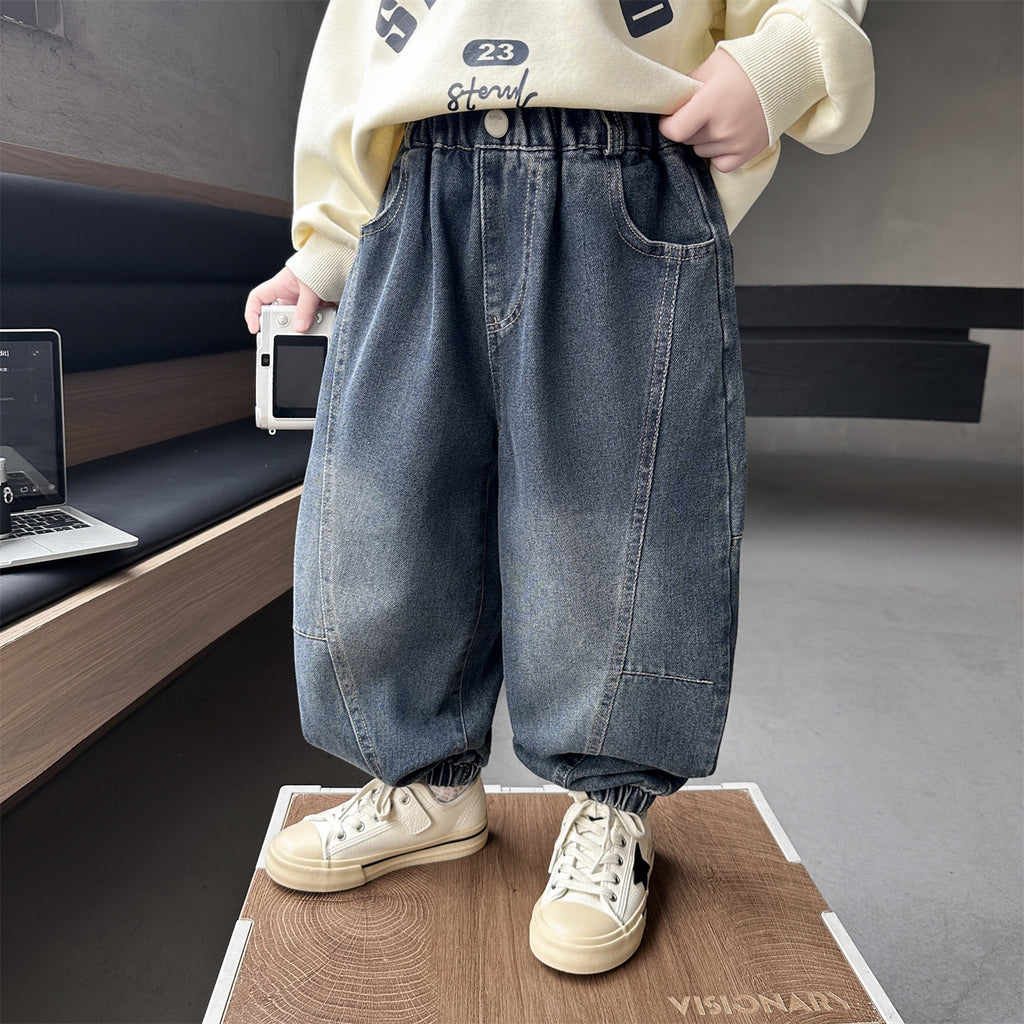 Boys' Cuffed Ankle Denim Pants