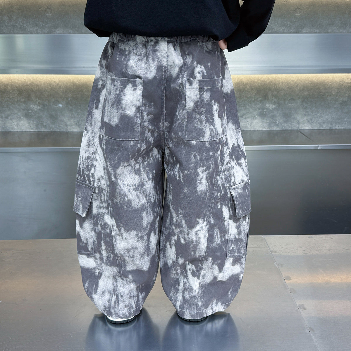 Boys  Tie-Dye Casual Cargo Pants