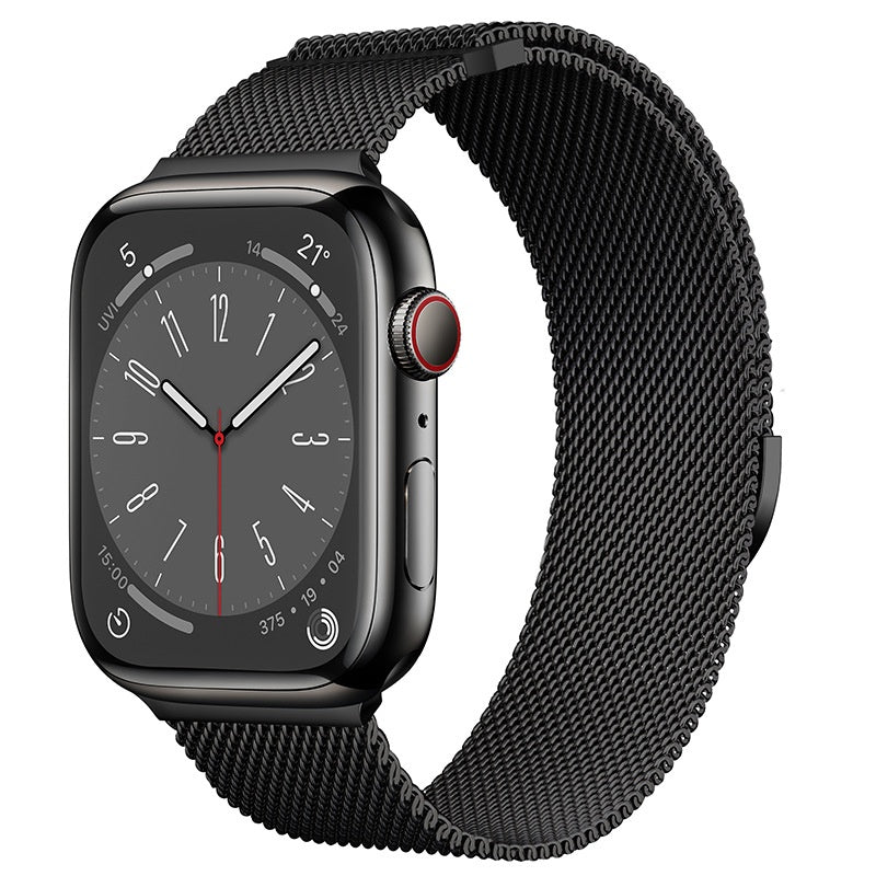 Bracelete Milanesa Magnética para Apple Watch — Aço Inox | 10 Cores | 38 a 49mm