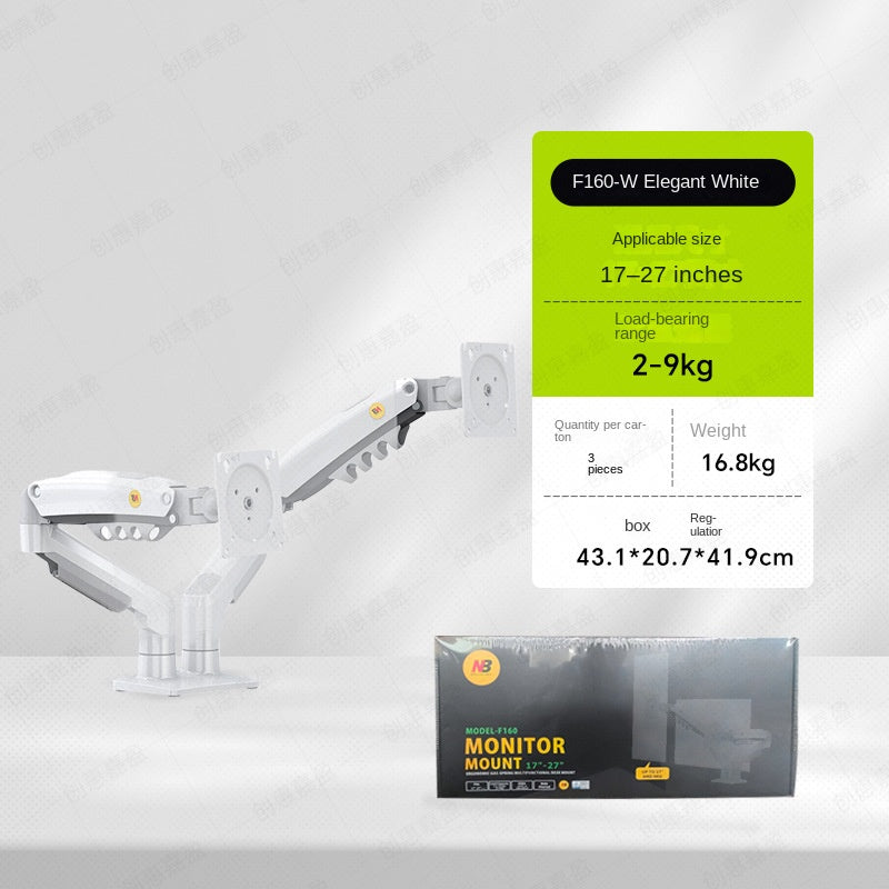 H180 Adjustable Dual Monitor Mount with Swivel Arm