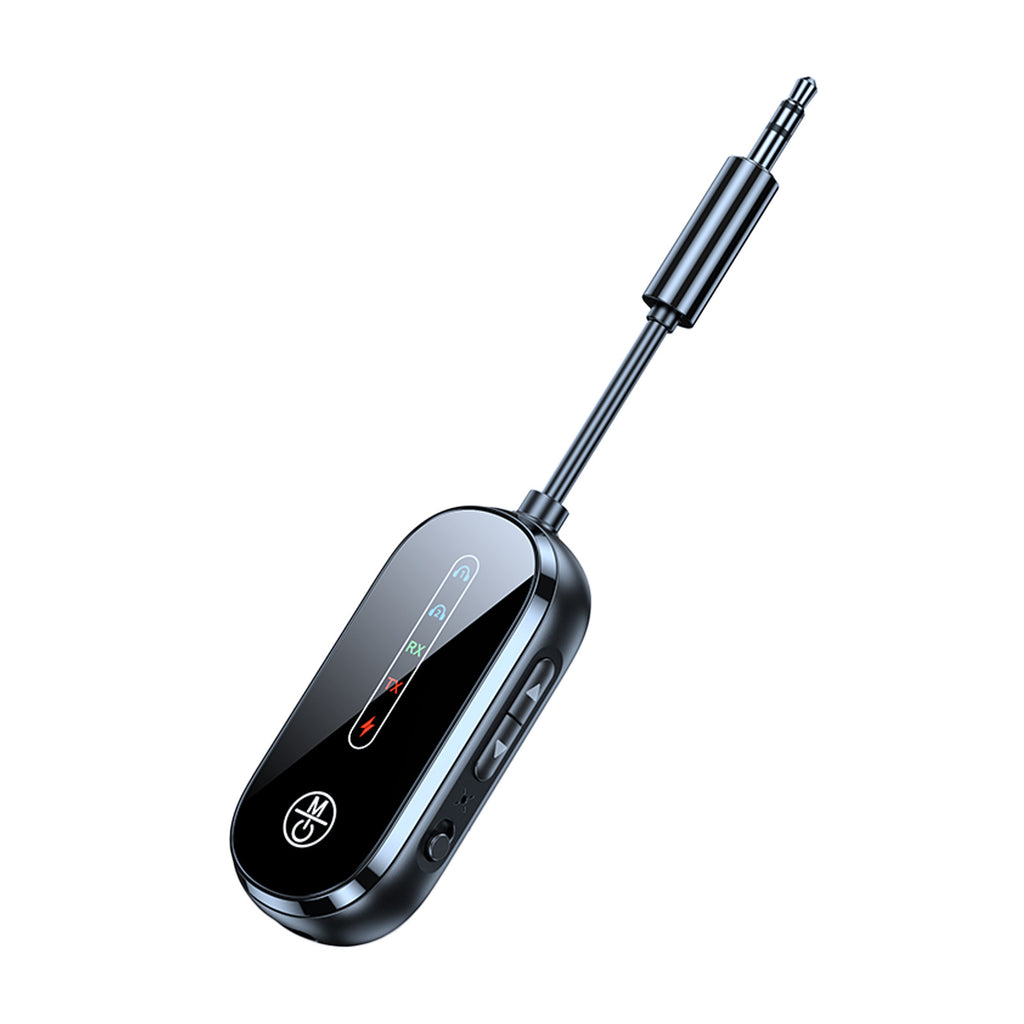 Recetor e Transmissor Bluetooth 2-em-1 – Carro, Ginásio e Viagem