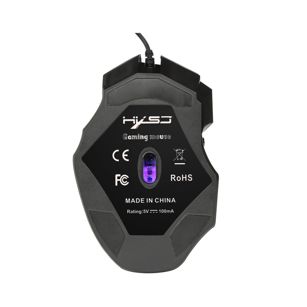 A868 Colorful 7D Wired Gaming Mouse with Fire Key