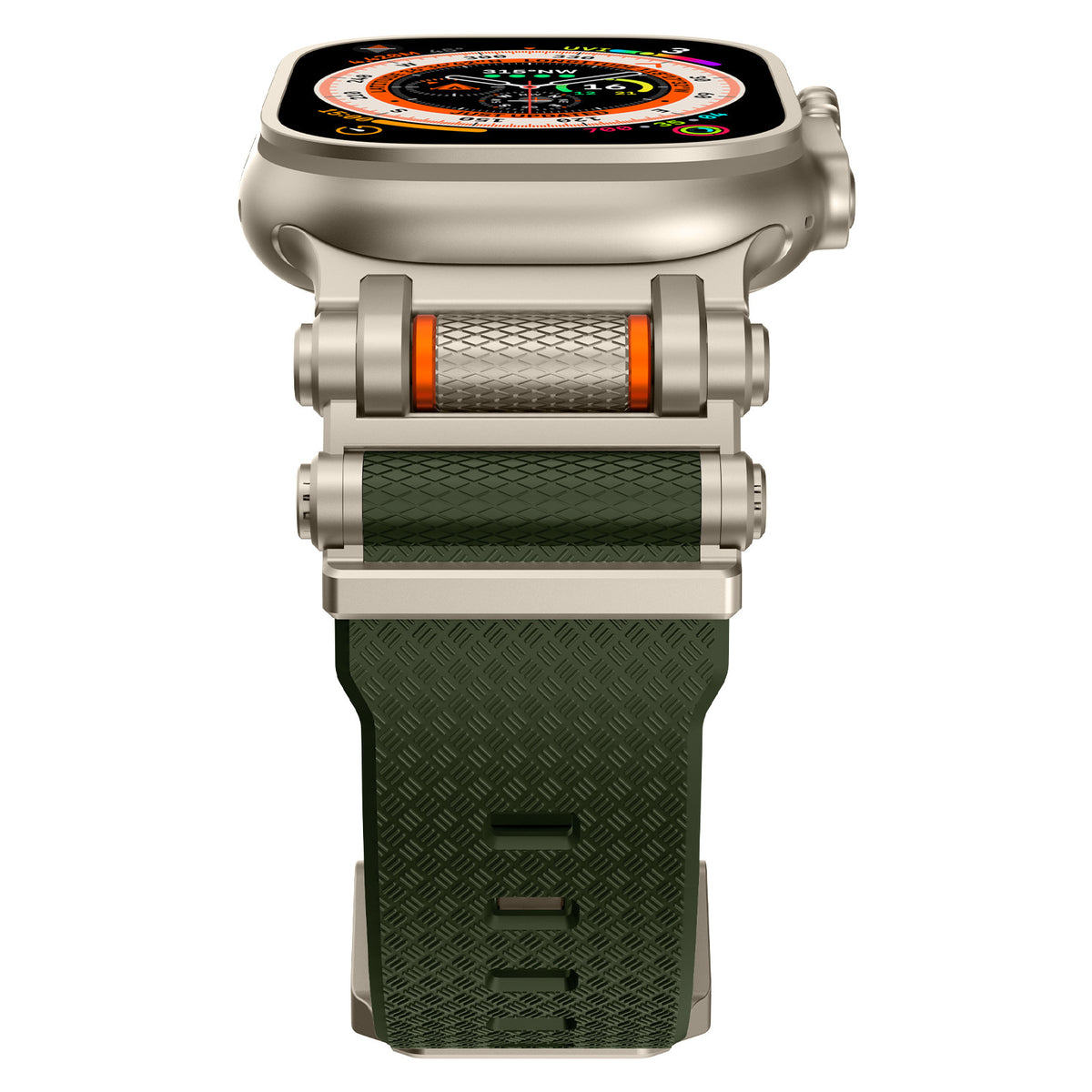 Fita em Fibra de Carbono e Silícone para Apple Watch e Samsung Ultra