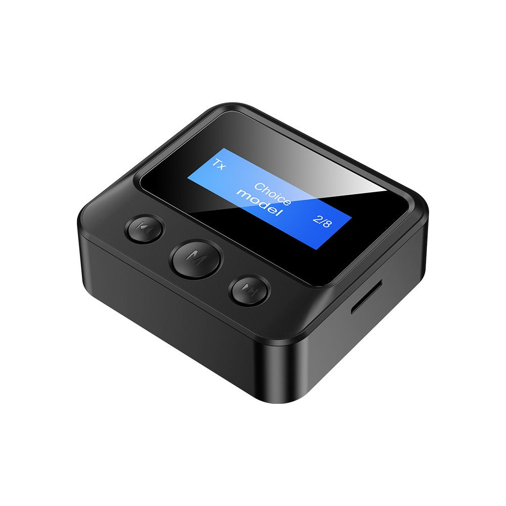 Adaptador Bluetooth 5.0 Áudio 2-em-1 com Ecrã – Transmissor e Recetor