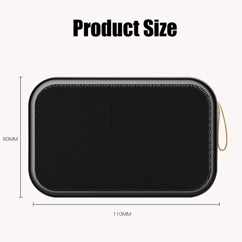 Bluetooth Portable Outdoor Oxford Speaker, Wireless Column, 3D Stereo Music Player, Surround Hi-Fi Sound Box