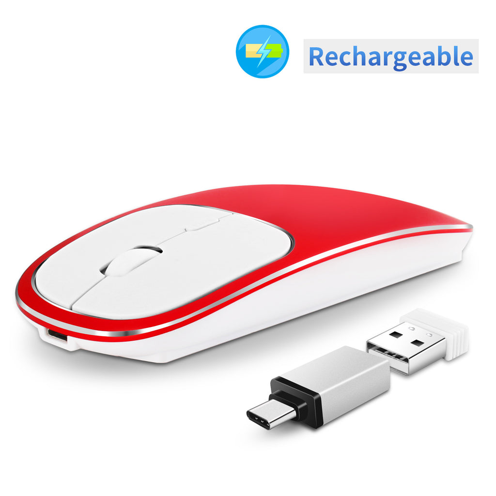 Wireless Silent 2.4G Charging Mouse Portable for Desktop and Laptop Office Use