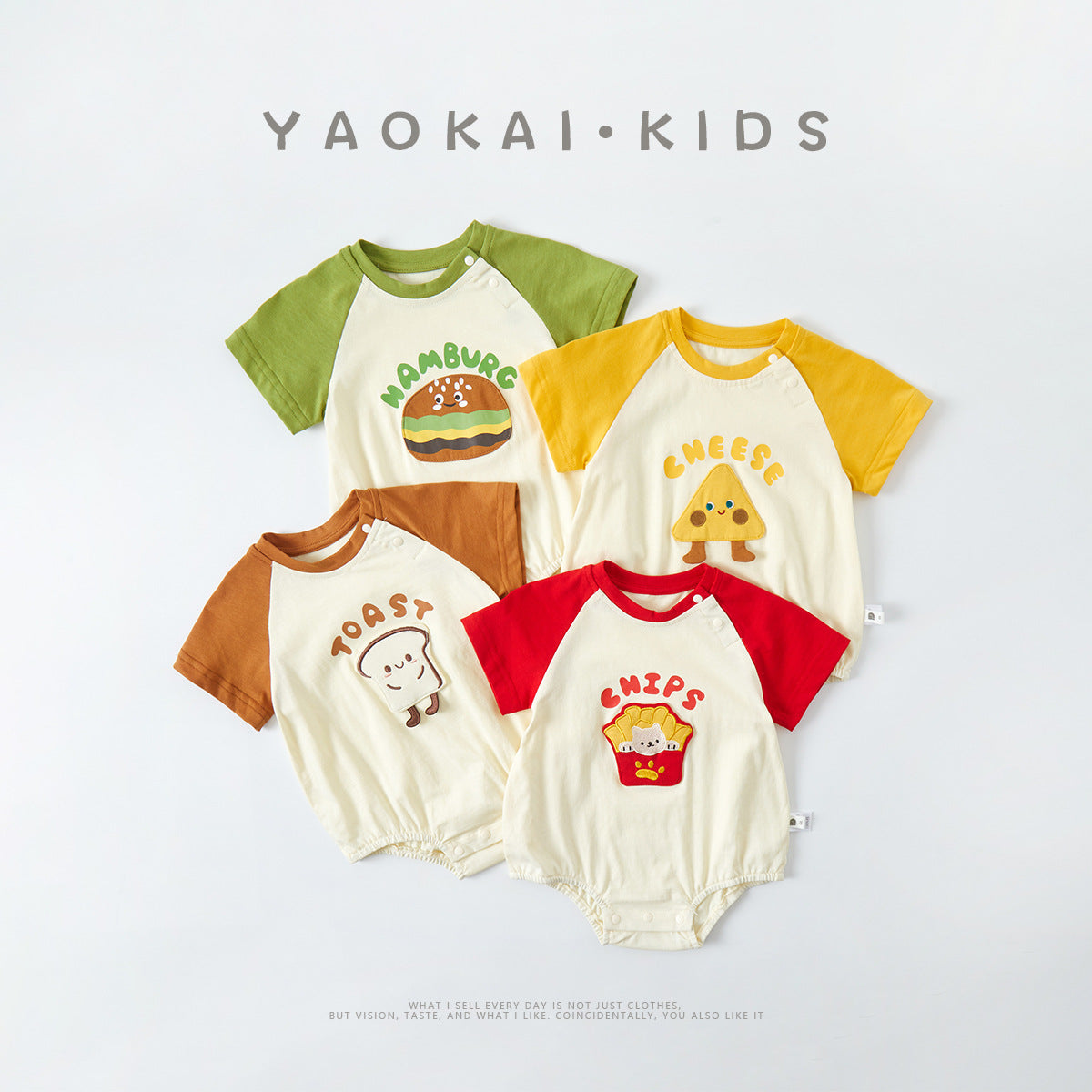 Cartoon Romper Summer New Baby Short Sleeve Bodysuit Infant Onesie