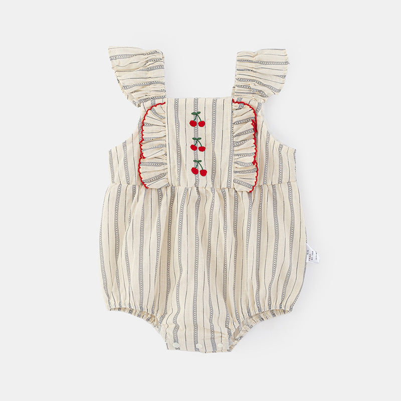Cotton Baby Onesie Summer Outfit Infant Short Sleeve Romper Newborn Bodysuit Crawling Suit