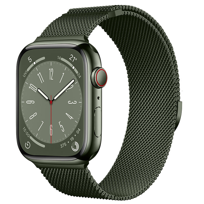 Bracelete Milanesa Magnética para Apple Watch — Aço Inox | 10 Cores | 38 a 49mm
