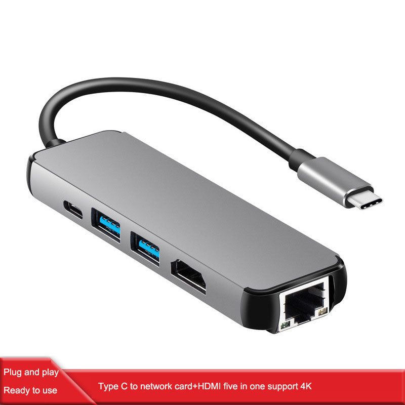 Type-C docking station, Type-C to 4K HDMI, Gigabit Ethernet, USB 3.0 hub, all-in-one