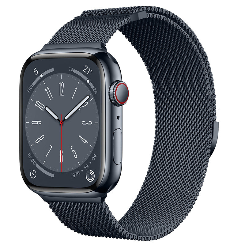 Bracelete Milanesa Magnética para Apple Watch — Aço Inox | 10 Cores | 38 a 49mm