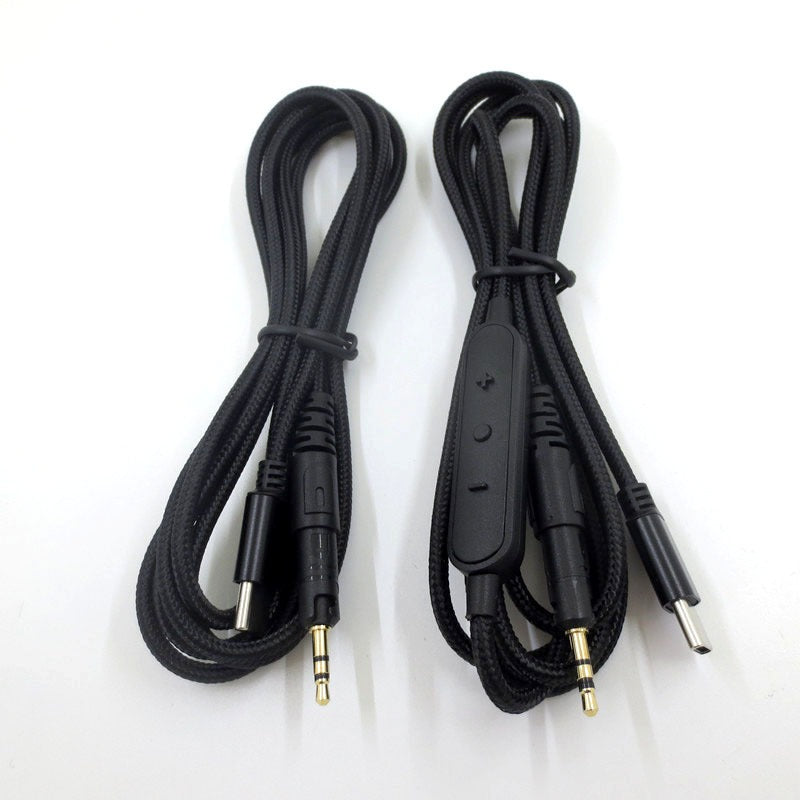 Aplicável ao cabo de áudio tipo C para auscultadores Laotie M40X ATH-M50X M60X M70X