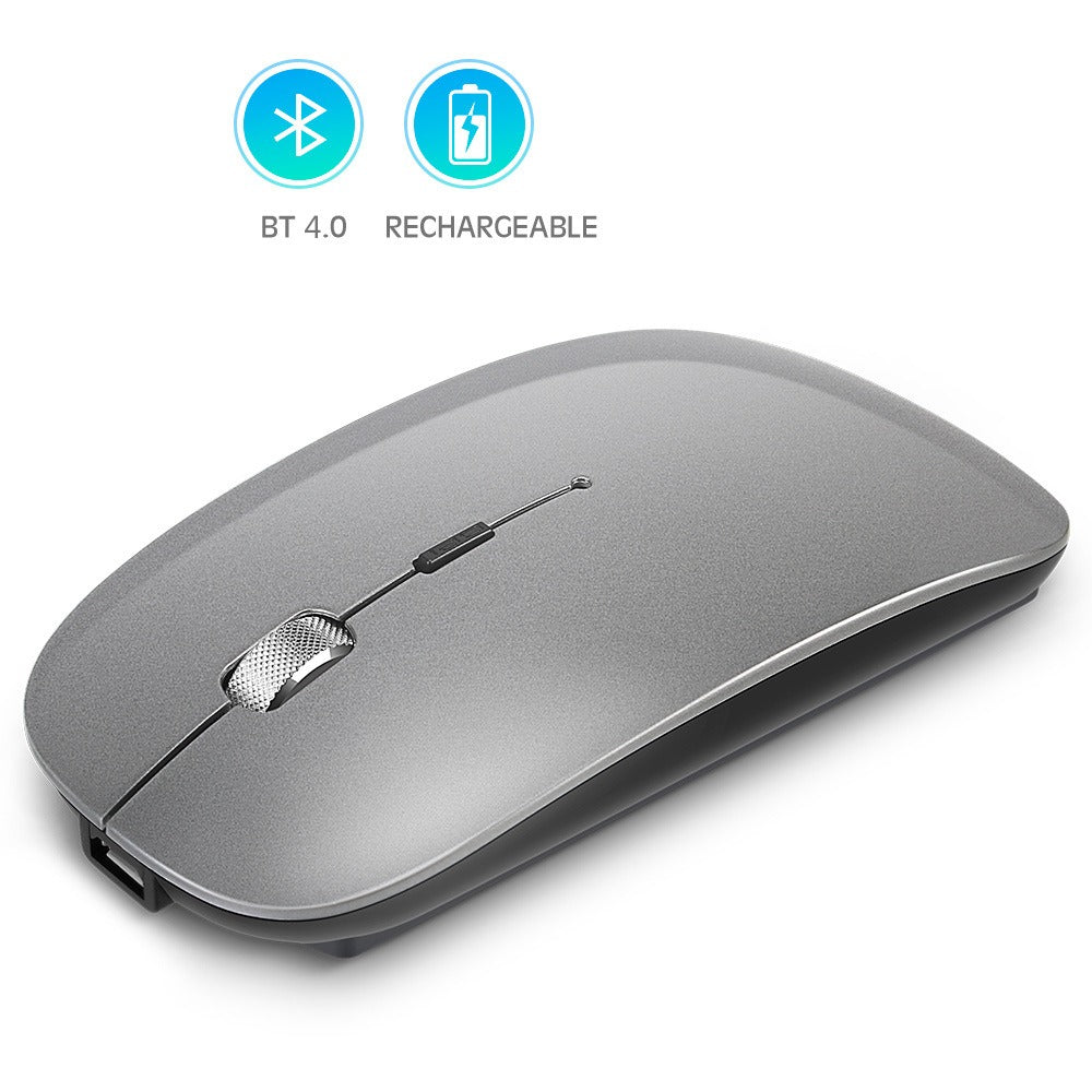 Rechargeable metal roller wireless Bluetooth dual-mode mouse for mobile phones and tablets