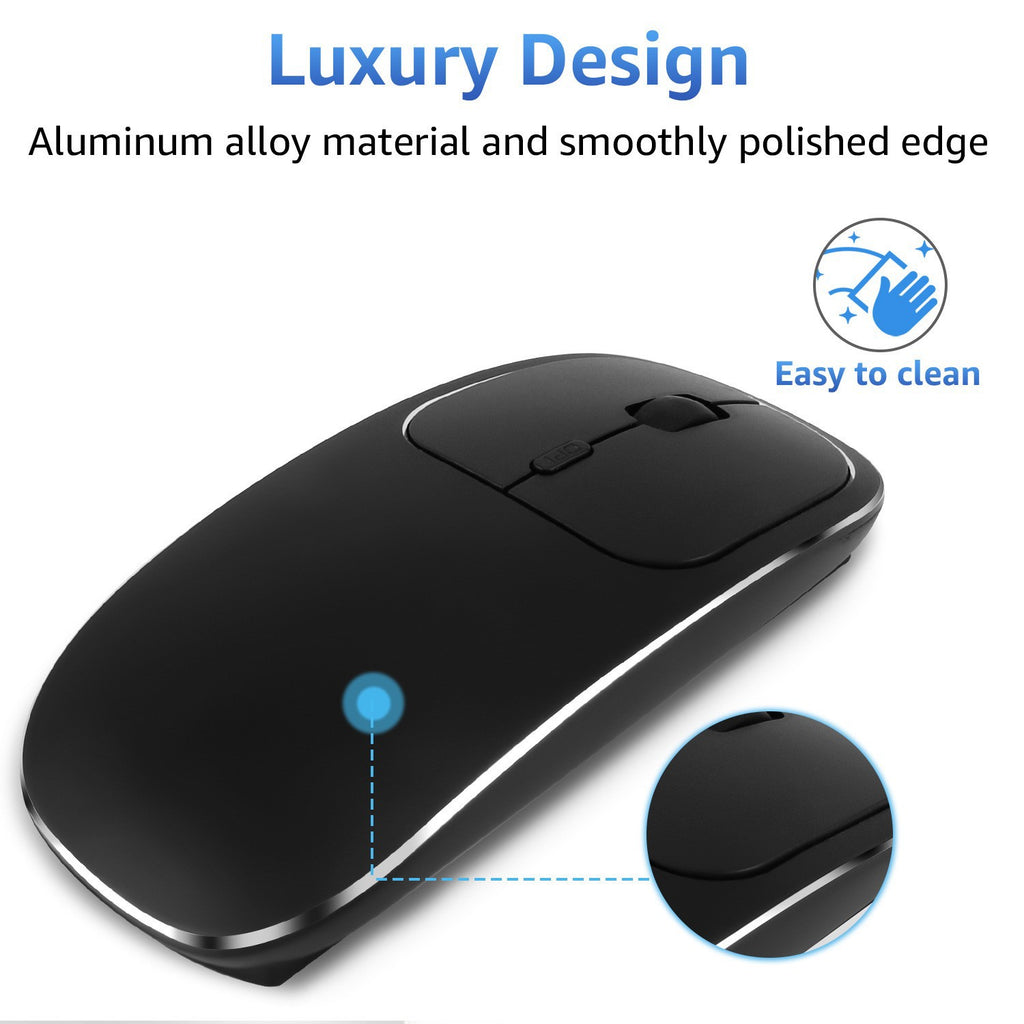 Wireless Silent 2.4G Charging Mouse Portable for Desktop and Laptop Office Use