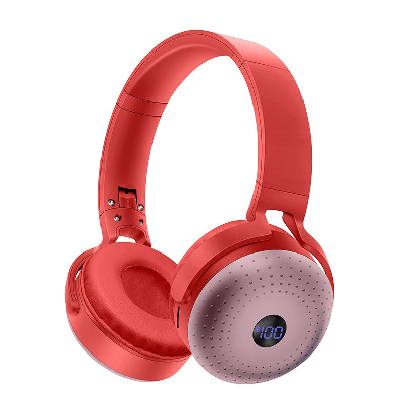 Auscultadores Bluetooth montados na cabeça com interface Tipo-C, dobráveis, com cartão SIM, banco de potência portátil e headset sem fios