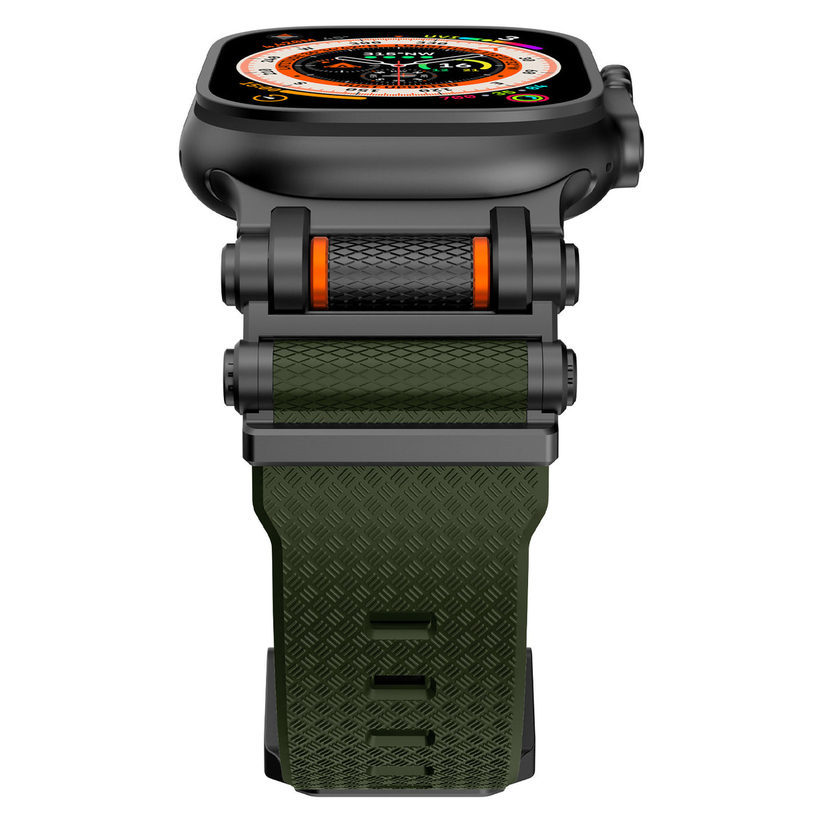Fita em Fibra de Carbono e Silícone para Apple Watch e Samsung Ultra