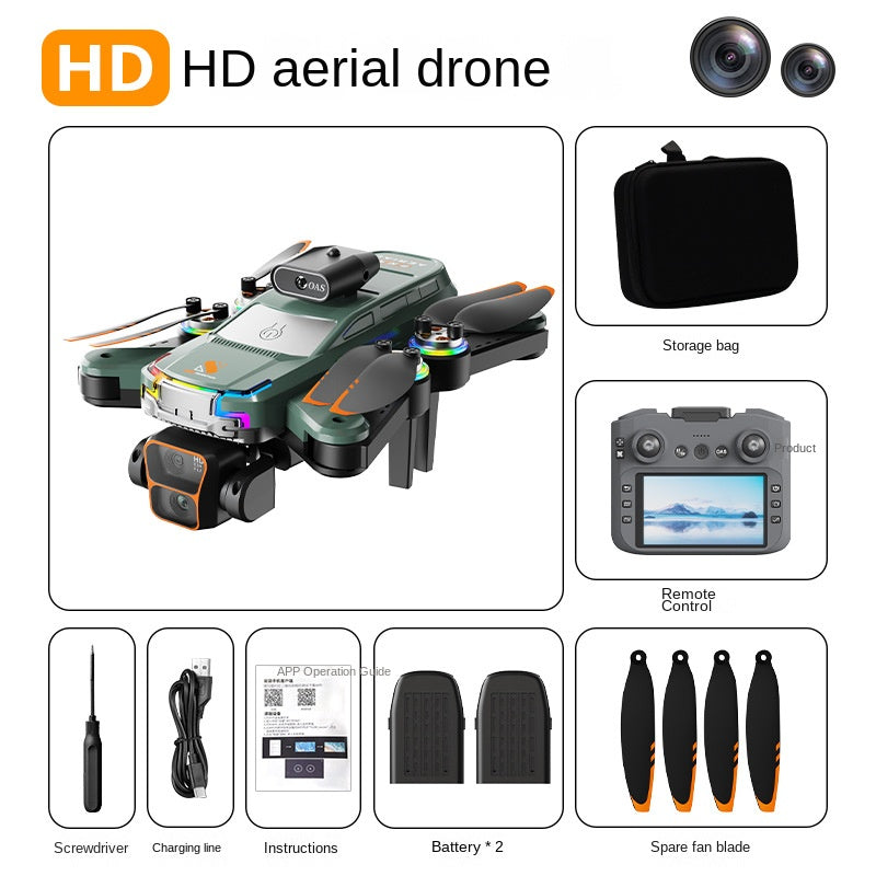 Z2 PRO Drone with Screen Controller, Dual Camera Optical Flow Positioning HD Aerial Photography, Long Battery Life