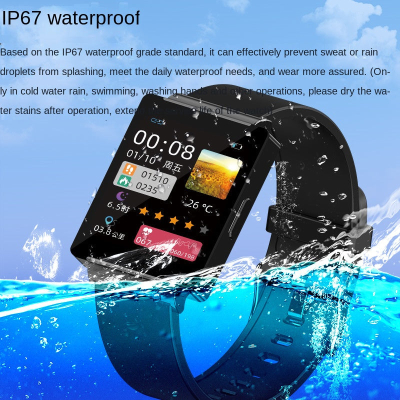 Smart Watch Heart Rate Blood Pressure Temperature Sleep Monitoring Smart Sports Watch NFC Access Control Wristband