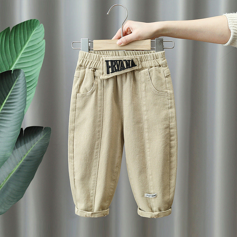 Casual Cargo Pants for Boys Spring Autumn