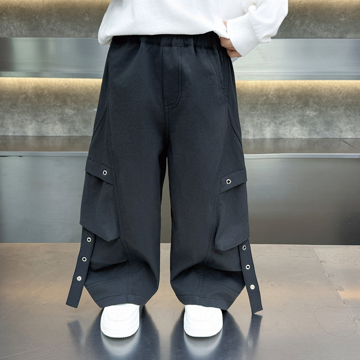 Boys  Style Casual Straight Leg Pants