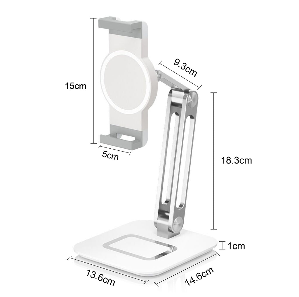 Suporte Universal Dobrável de Alumínio para Tablet e Telemóvel