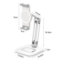 Suporte Universal Dobrável de Alumínio para Tablet e Telemóvel