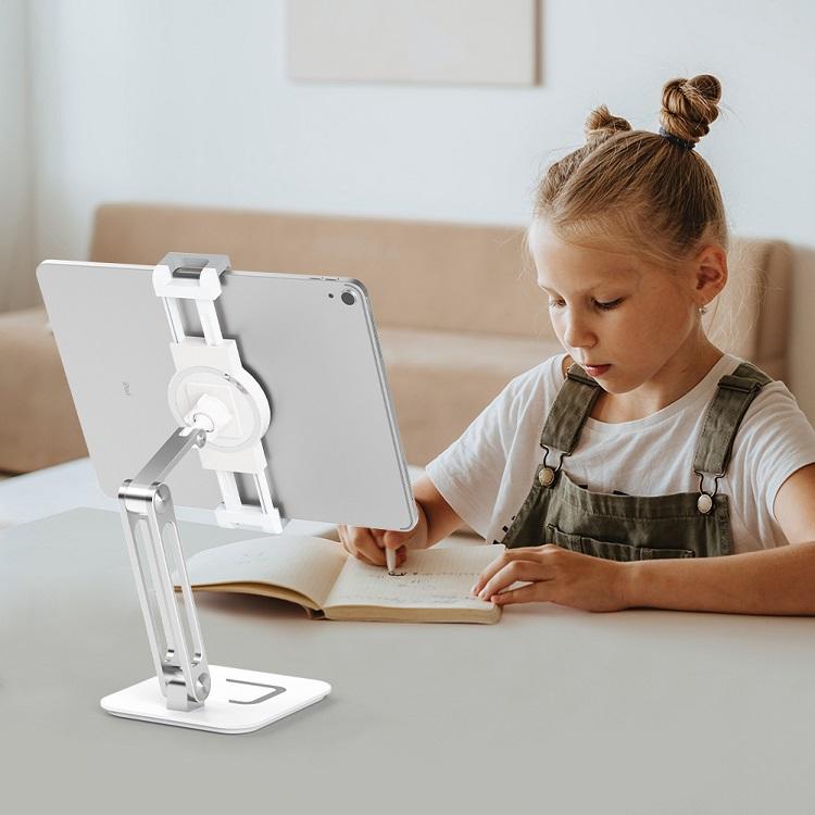 Suporte Universal Dobrável de Alumínio para Tablet e Telemóvel