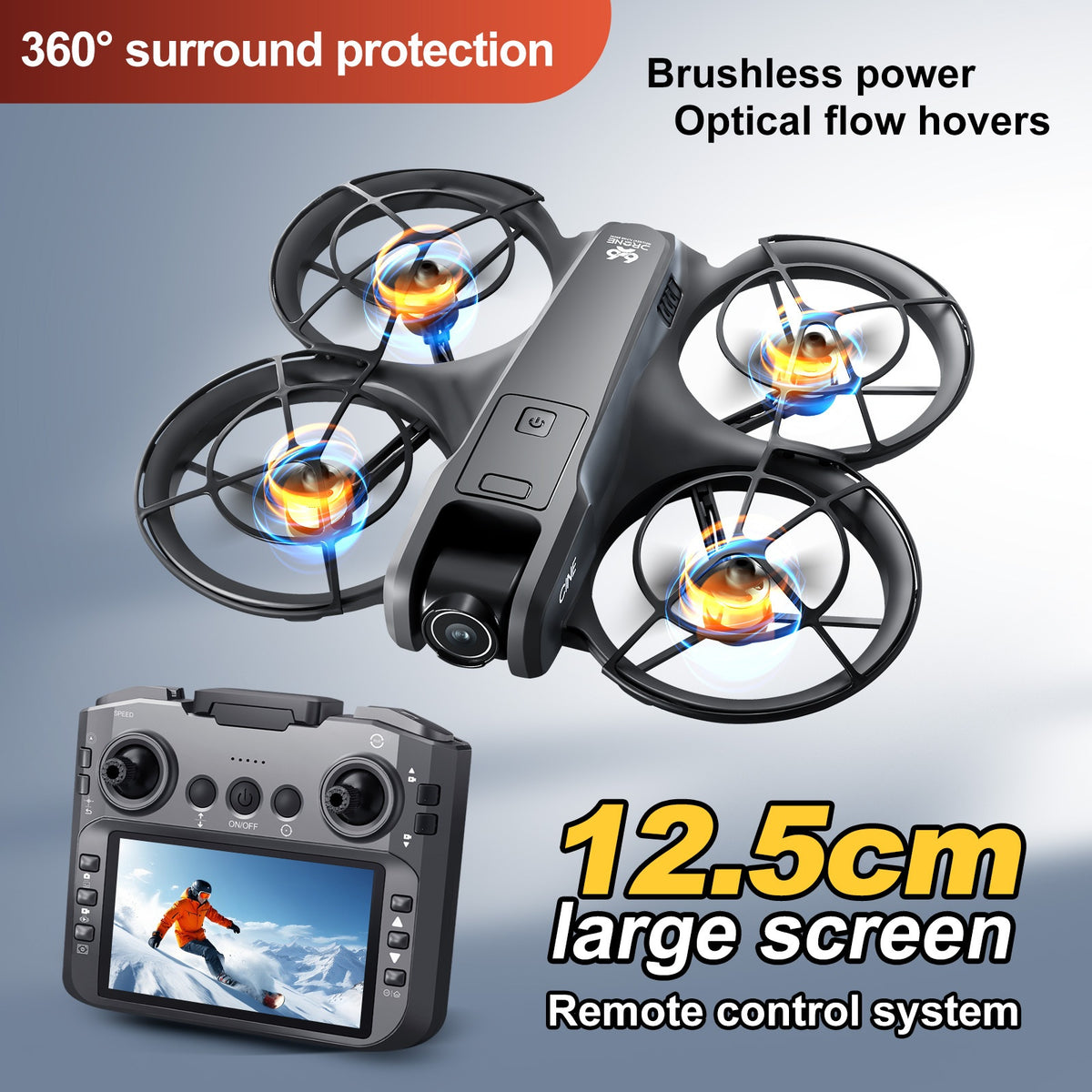 Foldable GPS Drone with Screen for Aerial Photography Remote Control Aircraft