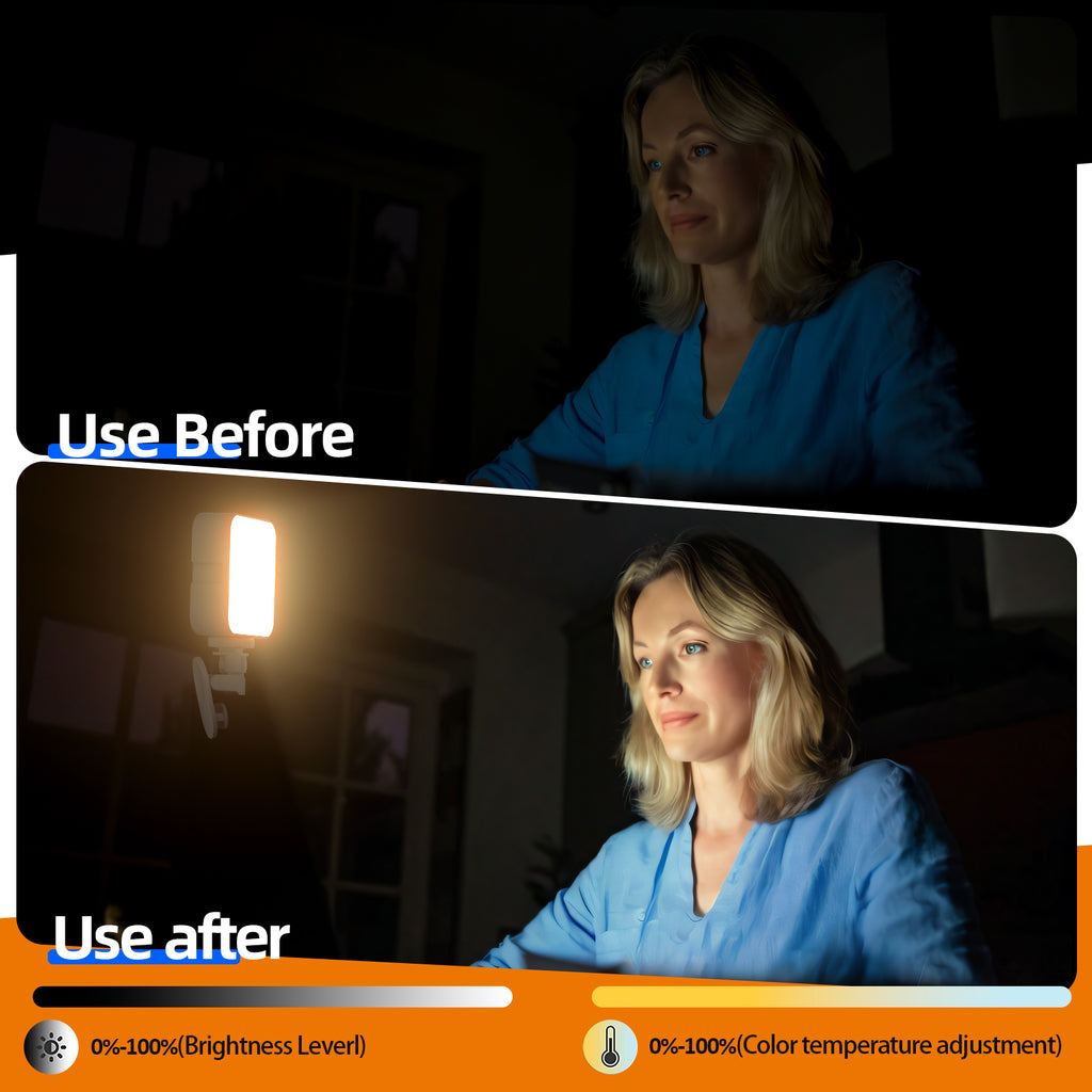 Camera pocket light, mini RGB atmosphere fill light for mobile phones, suitable for live streaming, VLOGs, video conferencing, and photography.