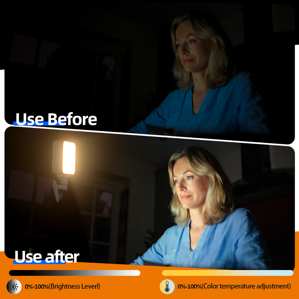 Camera pocket light, mini RGB atmosphere fill light for mobile phones, suitable for live streaming, VLOGs, video conferencing, and photography.